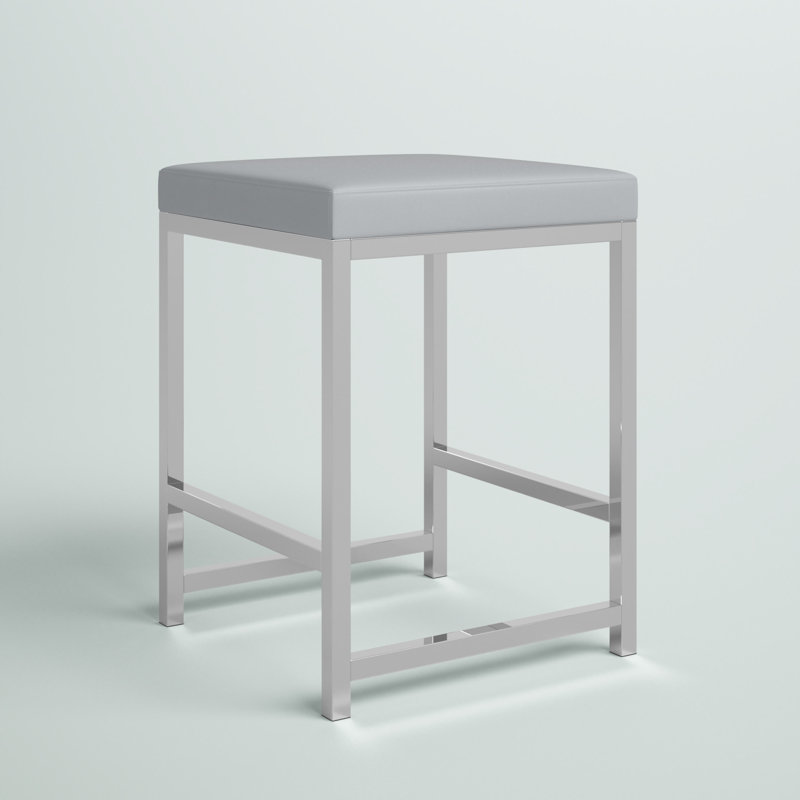 Tabouret de coiffeuse Carlyann, Gris clair