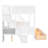 Twin over Full Bunk Bed with Storage Staircase, Shelves & 2 Drawers – Space-Saving Bunk Bed for Kids & Teens-784397234