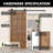 T-Shape Design Top Mount Black Rustic Standard Single Track One Door Barn Door Hardware Kit (Door Not Included)-1691104409