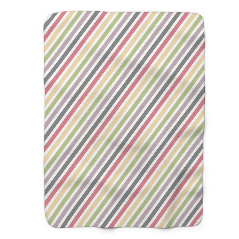 Design pastel clair - couverture sherpa de qualité supérieure 1 pièce, Grand lit
