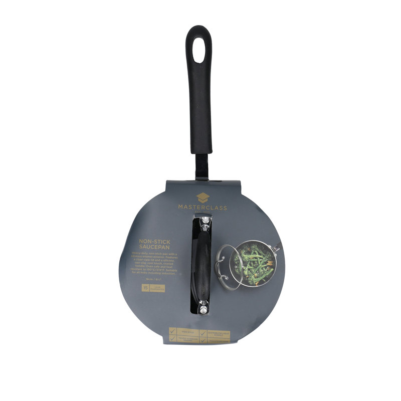 MasterClass Non-Stick Heavy Duty Saucepan, 20 cm