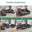 Canapé modulaire en velours Kandle-1860965764