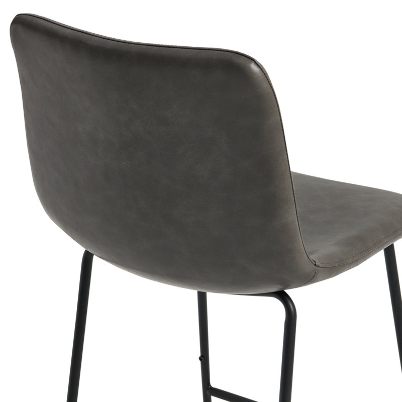 Tabouret de bar 27,2 po Asai, Gris foncé