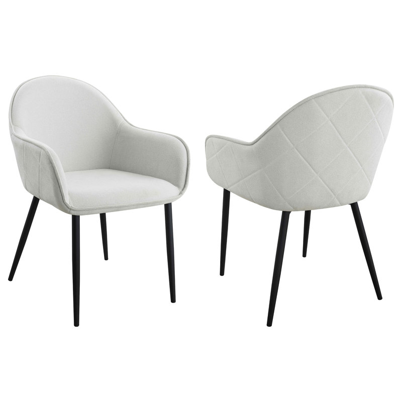 Ensemble de chaises à accoudoirs rembourrées Gresham, Gris