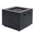30Inch Square  Steel Fire Pit Table, In Black,40000BTU