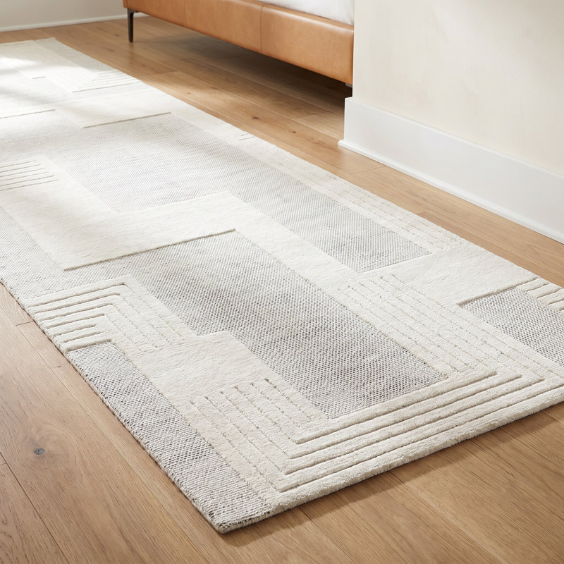 Ronaldo Hand Loomed Wool Indoor Rug, Rectangle 9' x 12'