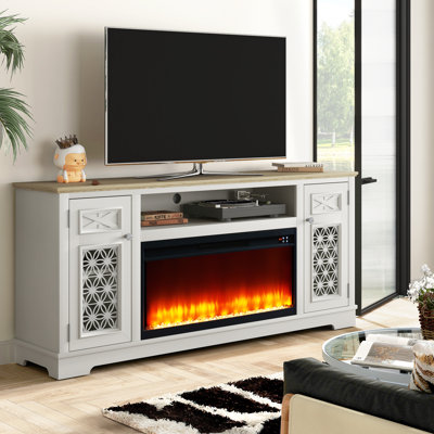 Meuble télé avec foyer