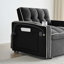 Canapé-lit pliable polyvalent avec dossier réglable, port USB, cendrier et support pivotant pour plusieurs espaces de vie-1078110420