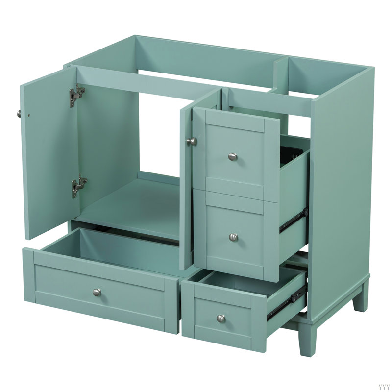 Meuble-lavabo 36 po (lavabo non inclus), Vert