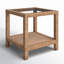 Pine Isle Glass End Table-983768090