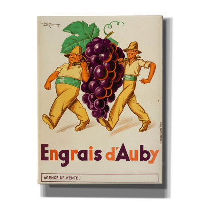«Engrais D'Auby» par Vintage Posters, art mural sur toile