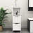 Bathroom Floor Cabinet With 2 Drawers And 1 Storage Shelf,Freestanding Wood Storage Organizer Cabinet-White