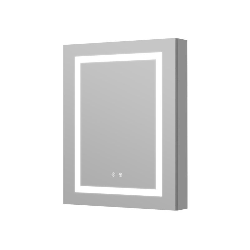 Armoire à miroir encastrée ou à surface 30 po H avec désembueur et tablettes réglables H, H 30 po x l 20 po x P 4,63 po