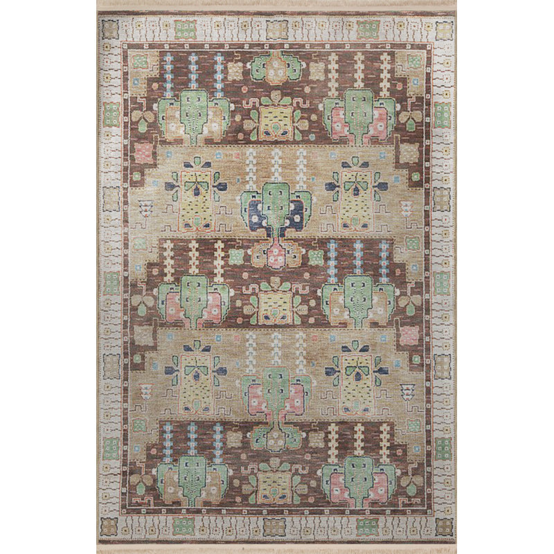 Tapis rectangulaire Xaven, Tapis de couloir 4 pi x 8 pi 3 po