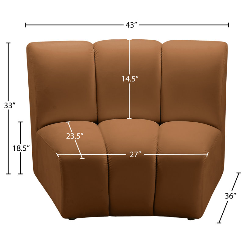 Dabir Velvet Slipper Chair, Saddle Velvet
