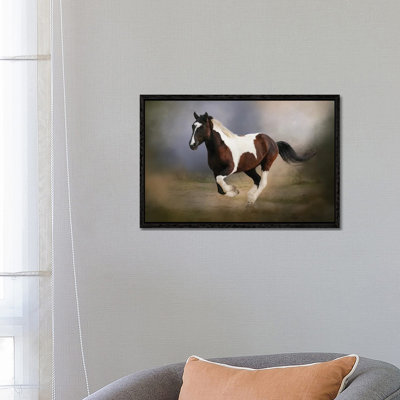 A Run Through the Mist 1 Piece Floater Frame Wall Art on Canvas
