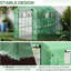 Walk-In Greenhouse 7 pi x 5 pi x 6 pi, configuration bloquante, porte grillagée et fenêtres, 18 tablettes pour la protection des fleurs, des herbes, des légumes et de la croissance, plante