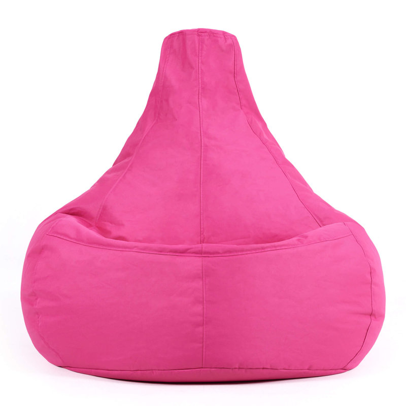 Dalton Water-Resistant High Back Recliner Bean Bag, Pink
