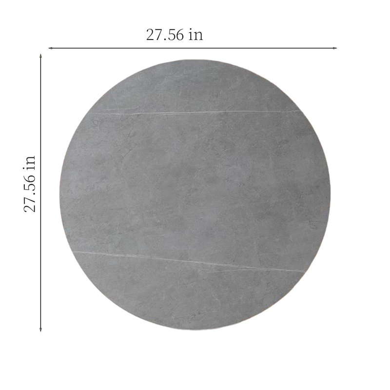 Élégant plateau de table rond en ardoise Pandora