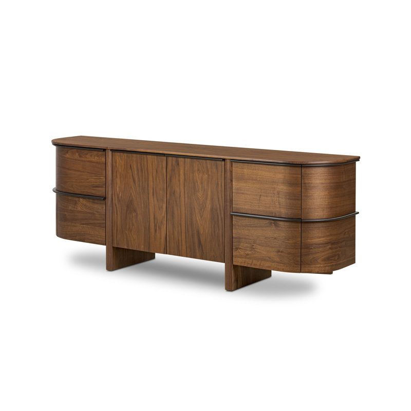 Theo Sideboard-Dark Brown Walnut Veneer