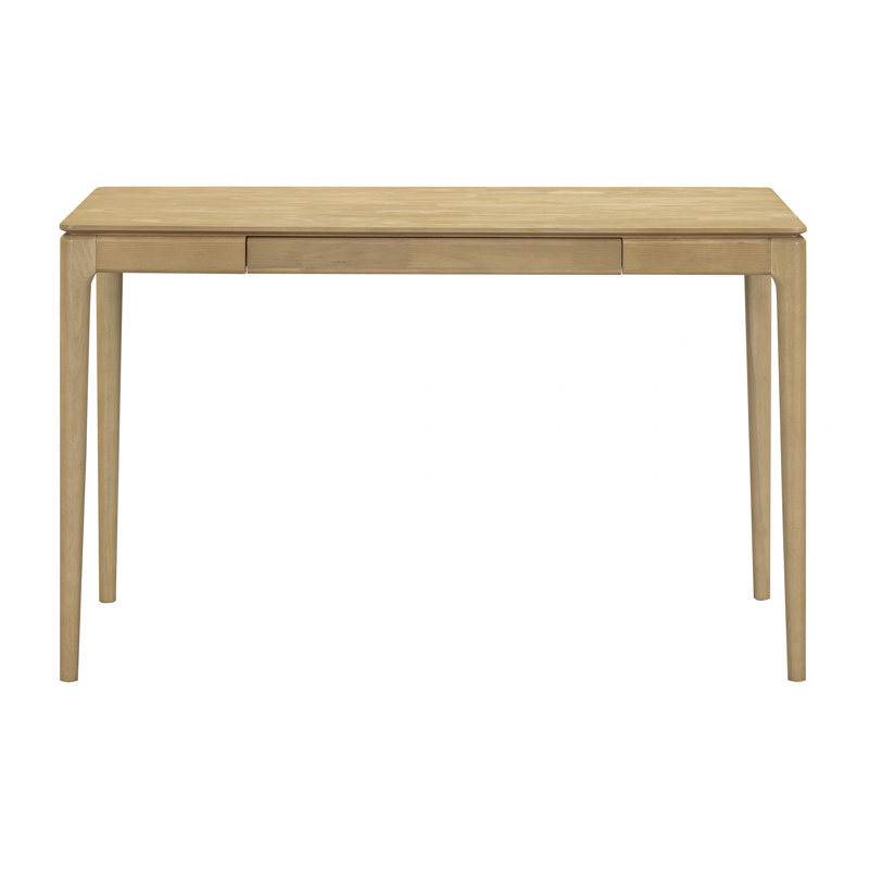 NTC Mingle Modern Wooden Rectangle Desk Table with Hidden Drawer – Waterproof & Heat Resistant, Sand, Sand