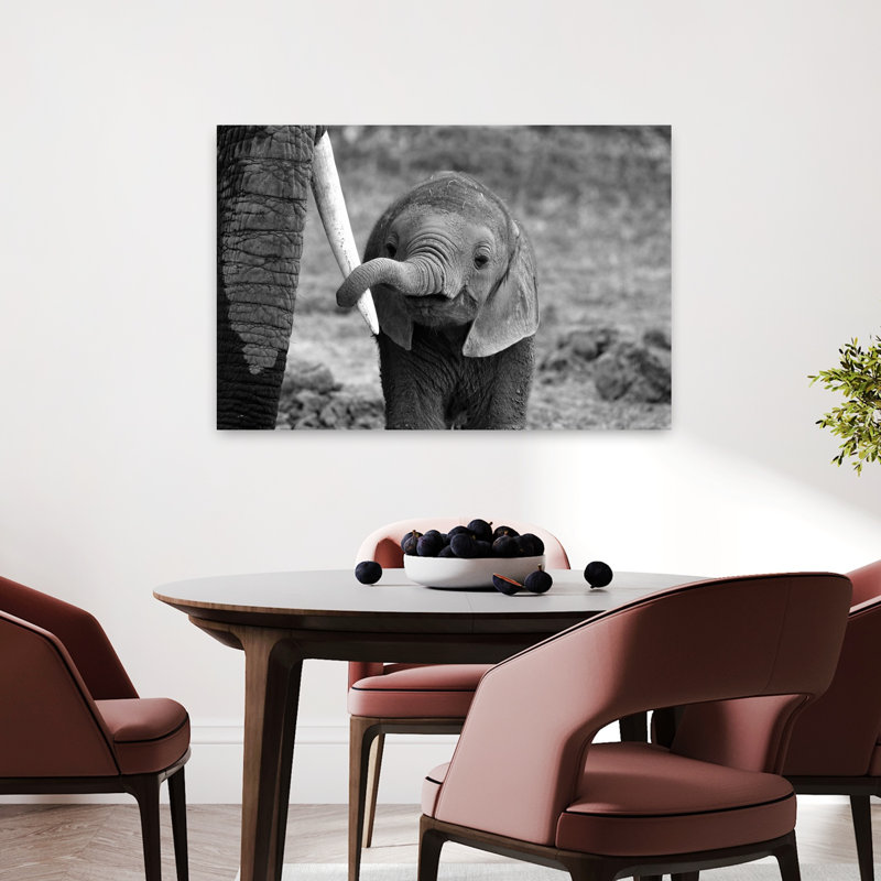 Art contemporain, éléphant, art contemporain, H 24 po x l 36 po