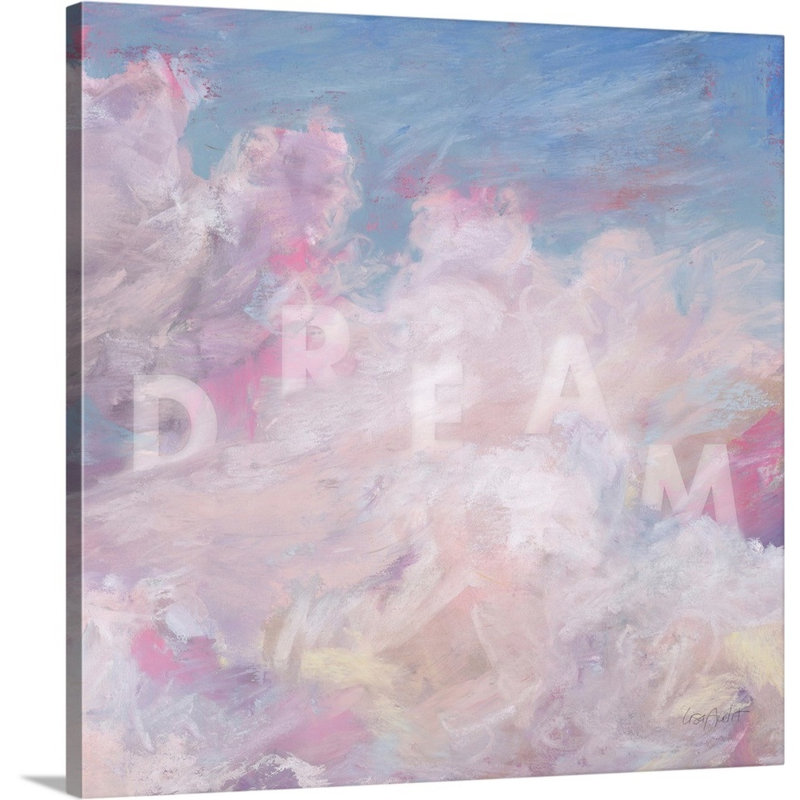 «Daydream Pink 04» par Lisa Audit - reproduction d'art, Toile tendue, H 24 po x l 24 po x P 1,25 po
