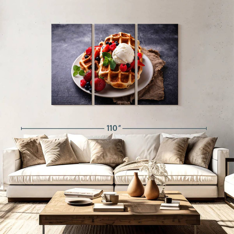Yarlin Berry Belgian Waffles, 48" H x 74" W