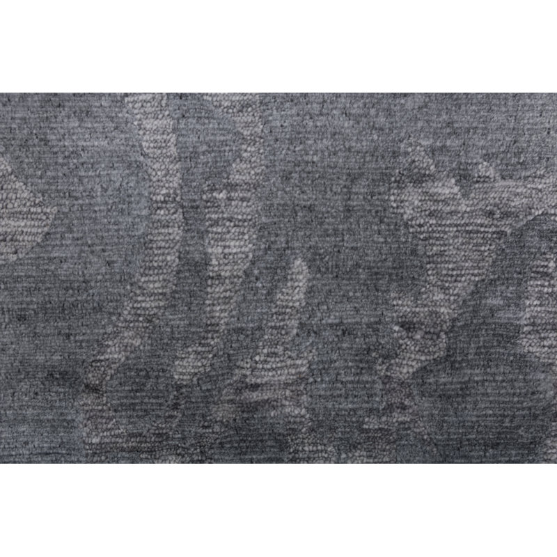Handmade Cotton and Silk Abstract Area Rug
