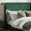 Halla Luxury Fabric Upholstered Bed Frame - Eco Recycled Material, Sleek Modern Design-284573714-284573715