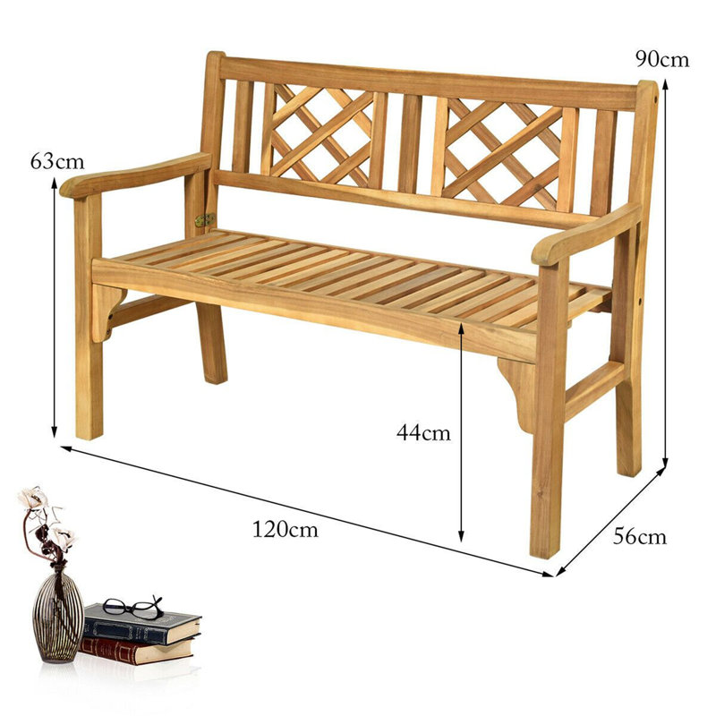 Acacia Wood Outdoor Bench