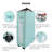Fabric Rolling Laundry Hamper with Handles-1070012998