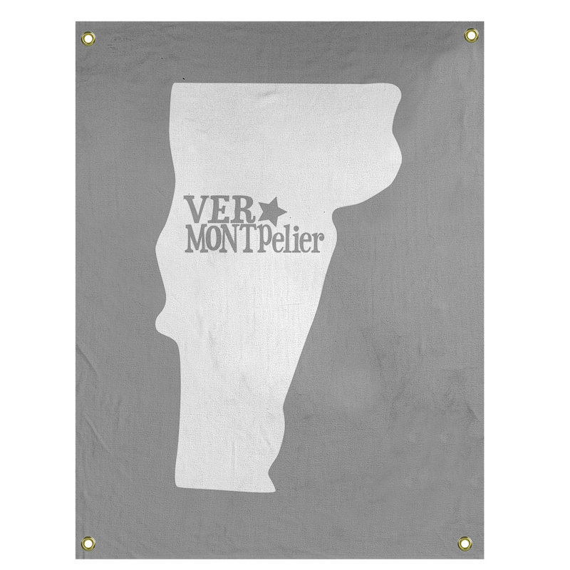 Tapisserie murale vermont montpelier, H 59 po x l 50 po, Gris