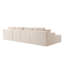 Canapé surdimensionné sans nuage 131 po avec 2 repose-pieds Cloud-76128913-76128919