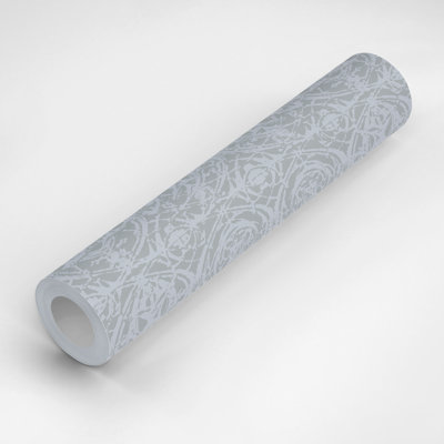 Rosettes 10' L x 25" W Peel and Stick Wallpaper Panel