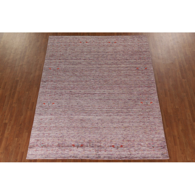 Tapis indien rayé Gabbeh 8 x 10