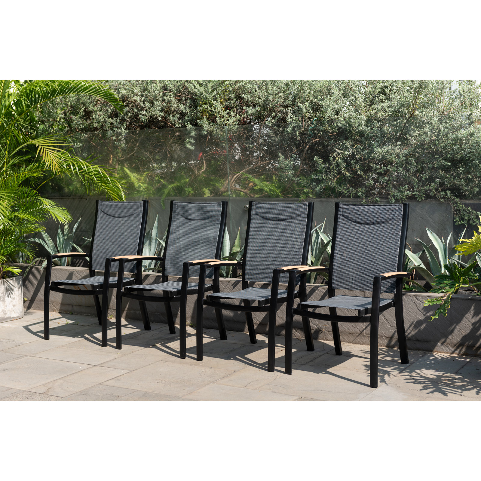Briceton Premium All-Weather Wicker Outdoor Stacking Dining Armchair