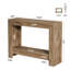 41.3" Farmhouse Console Table with 2 Tier Storage Shelves, Wooden Sofa Table for Living Room-612745101