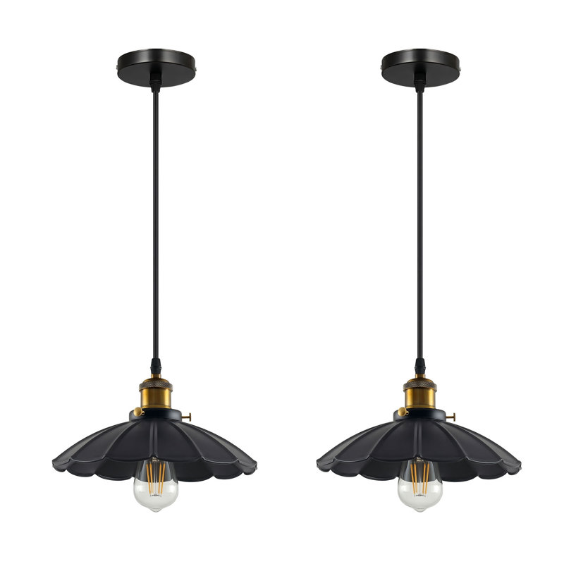1 - Light Dome Pendant, Yes, Black