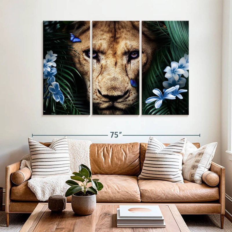Lionne tropicale Brampt, H 42 po x l 65 po