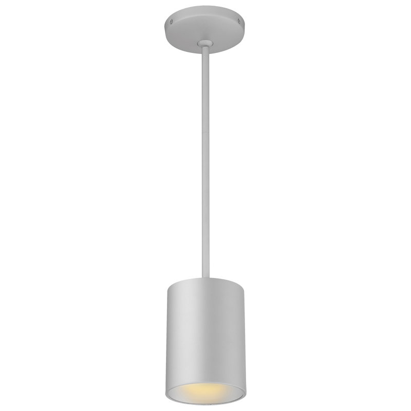 Courter 1 - Light Single Pendant, 6.5" H x 4.5" W x 4.5" D, Satin, Replaceable LED