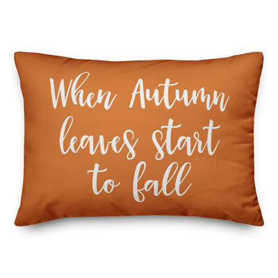  Quand les feuilles d'automne commencent à tomber Coussin lombaire