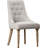Tufted Cotton Upholstered Parsons Chair-132286849