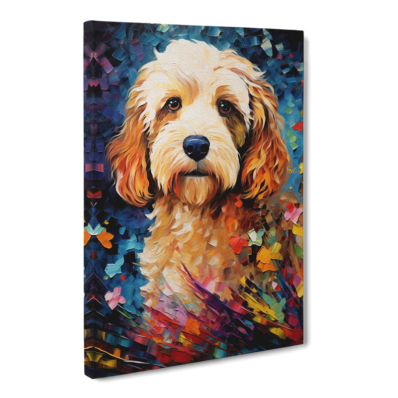 Cockapoo Impressionism No.3 - Wrapped Canvas, 60cm H x 40cm W x 3cm D
