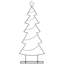 Metal Christmas Tree with Stand Black Steel-969756171