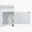 Banc de rangement rembourré avec armoire-381537198