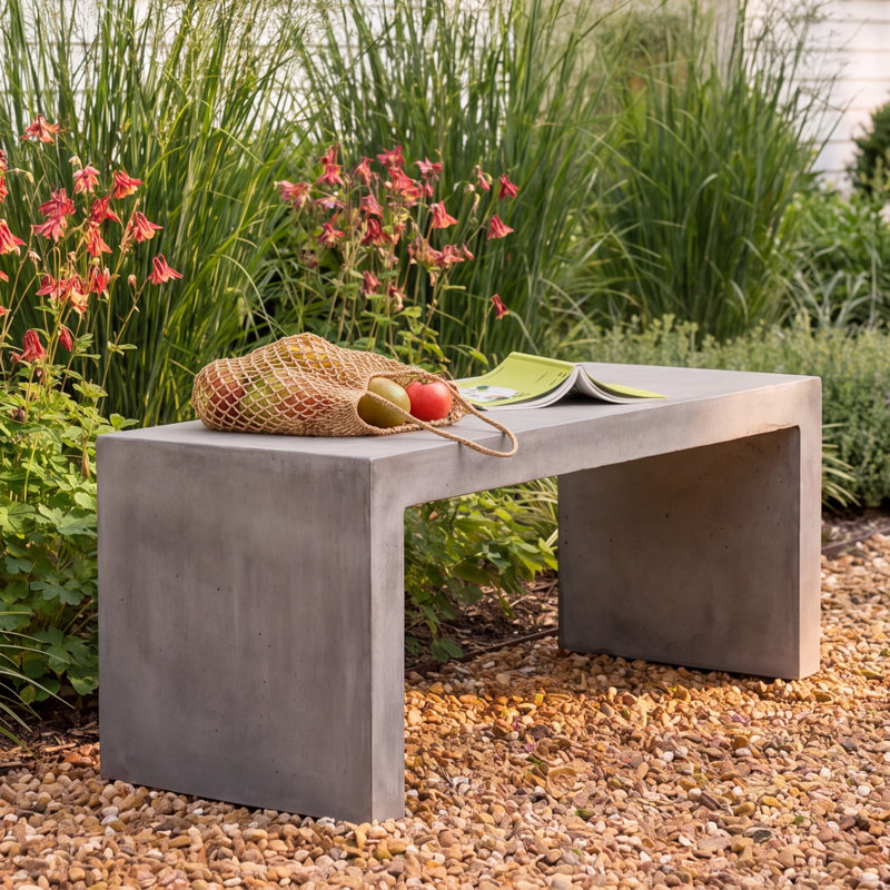 Lionel Concrete Outdoor Bench