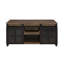 Table basse avec portes coulissantes