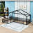 Double Twin L-Shaped Floor Bed With Fence-146659830