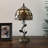 Tiffany Table Lamp Stained Glass Nadya LED Bulb Included 8"W*8"D*16"H-1187833064